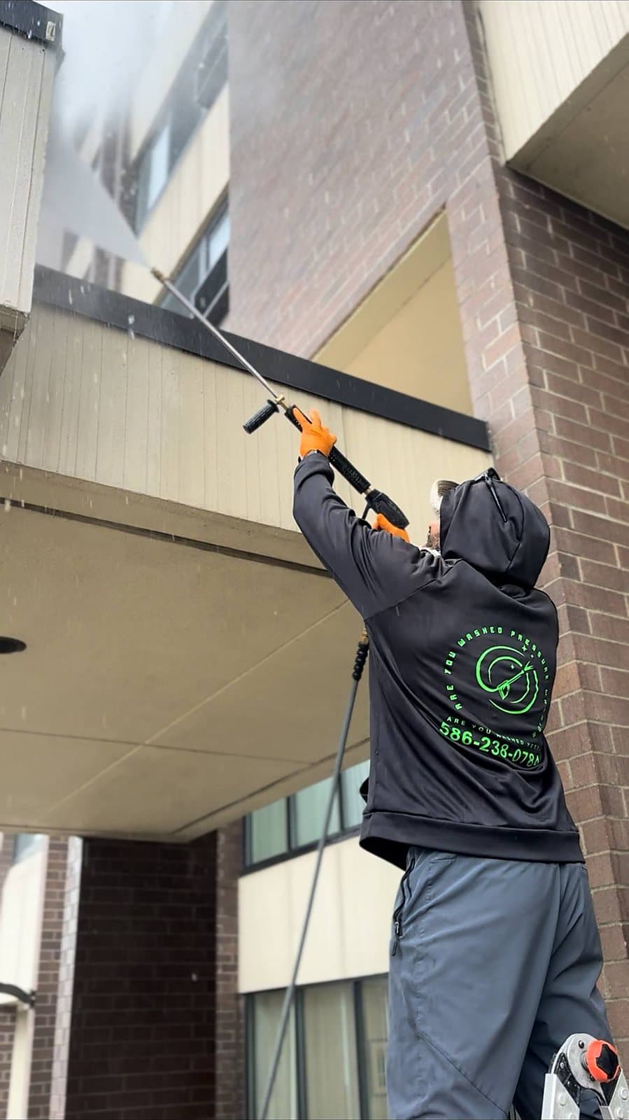 Are You Washed crew on the job in Metro Detroit